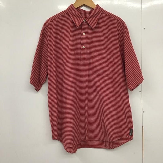 エディーバウアー Eddie Bauer シャツ、ブラウス 半袖 半袖シャツ チェックシャツ カラーシャツ L チェック 白 / ホワイト / X 赤 / レッド /  メンズ USED 古着 中古 10149934