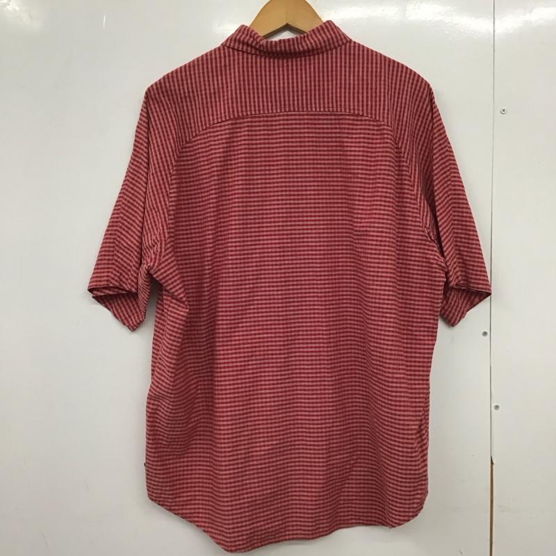 エディーバウアー Eddie Bauer シャツ、ブラウス 半袖 半袖シャツ チェックシャツ カラーシャツ L チェック 白 / ホワイト / X 赤 / レッド /  メンズ USED 古着 中古 10149934