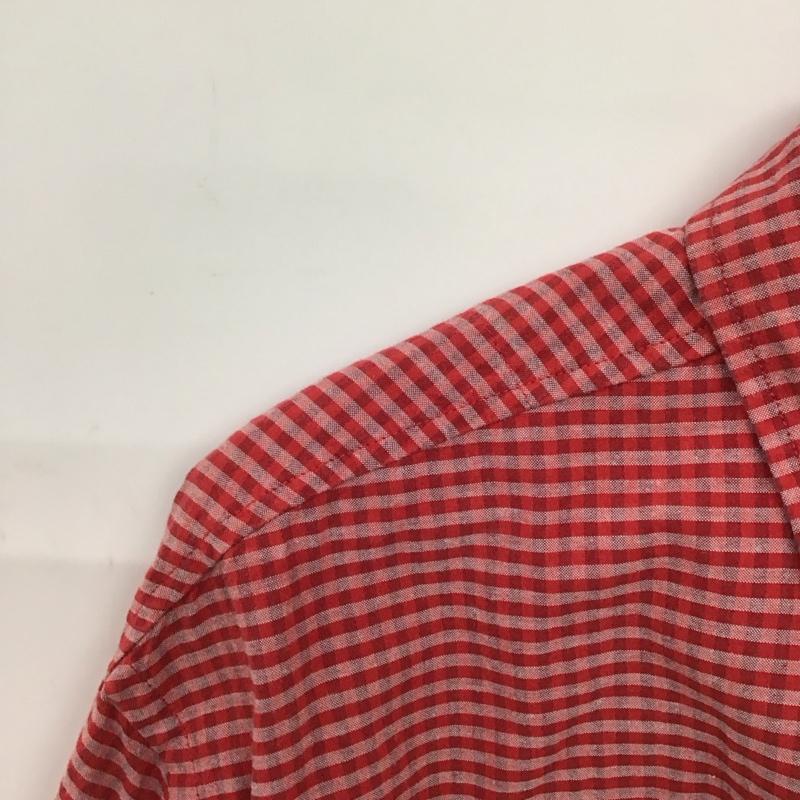 エディーバウアー Eddie Bauer シャツ、ブラウス 半袖 半袖シャツ チェックシャツ カラーシャツ L チェック 白 / ホワイト / X 赤 / レッド /  メンズ USED 古着 中古 10149934