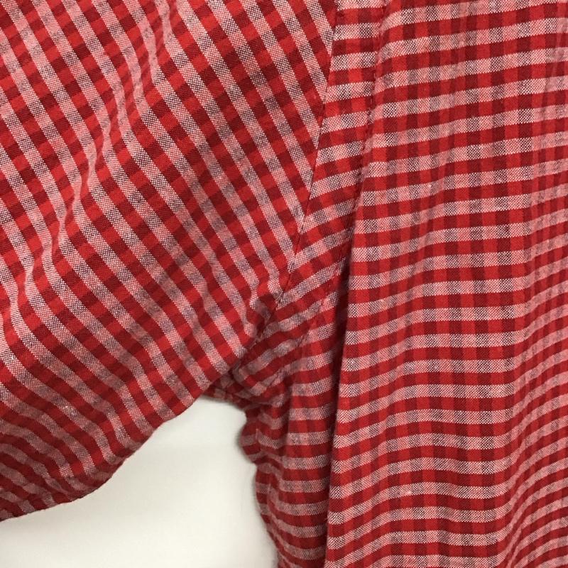 エディーバウアー Eddie Bauer シャツ、ブラウス 半袖 半袖シャツ チェックシャツ カラーシャツ L チェック 白 / ホワイト / X 赤 / レッド /  メンズ USED 古着 中古 10149934