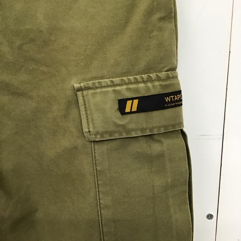 ダブルタップス W)TAPS パンツ ワークパンツ、ペインターパンツ カーゴパンツ ミリタリーパンツ ワイドパンツ 2 ロゴ、文字 カーキ / カーキ /  メンズ USED 古着 中古 10149944