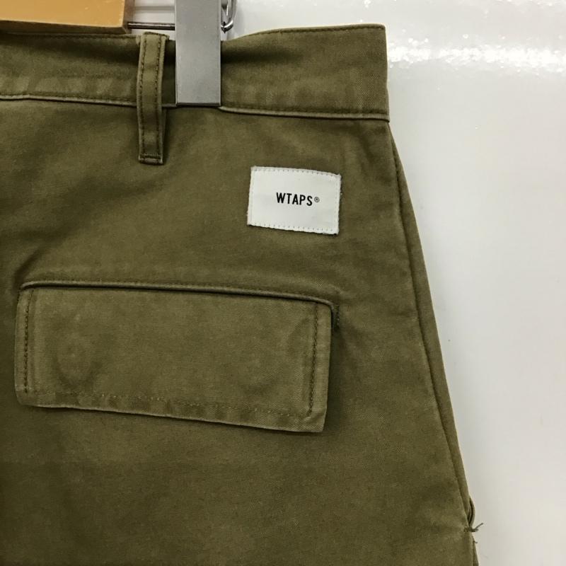 ダブルタップス W)TAPS パンツ ワークパンツ、ペインターパンツ カーゴパンツ ミリタリーパンツ ワイドパンツ 2 ロゴ、文字 カーキ / カーキ /  メンズ USED 古着 中古 10149944