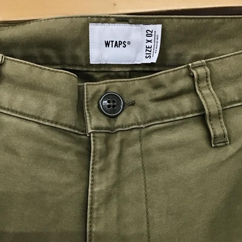 ダブルタップス W)TAPS パンツ ワークパンツ、ペインターパンツ カーゴパンツ ミリタリーパンツ ワイドパンツ 2 ロゴ、文字 カーキ / カーキ /  メンズ USED 古着 中古 10149944