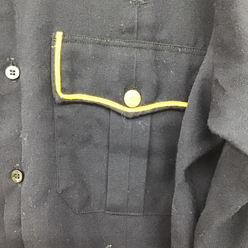 古着 USED シャツ、ブラウス 長袖 長袖シャツ ミリタリーシャツ カラーシャツ ロゴ、文字 紺 / ネイビー /  メンズ USED 古着 中古 10149947