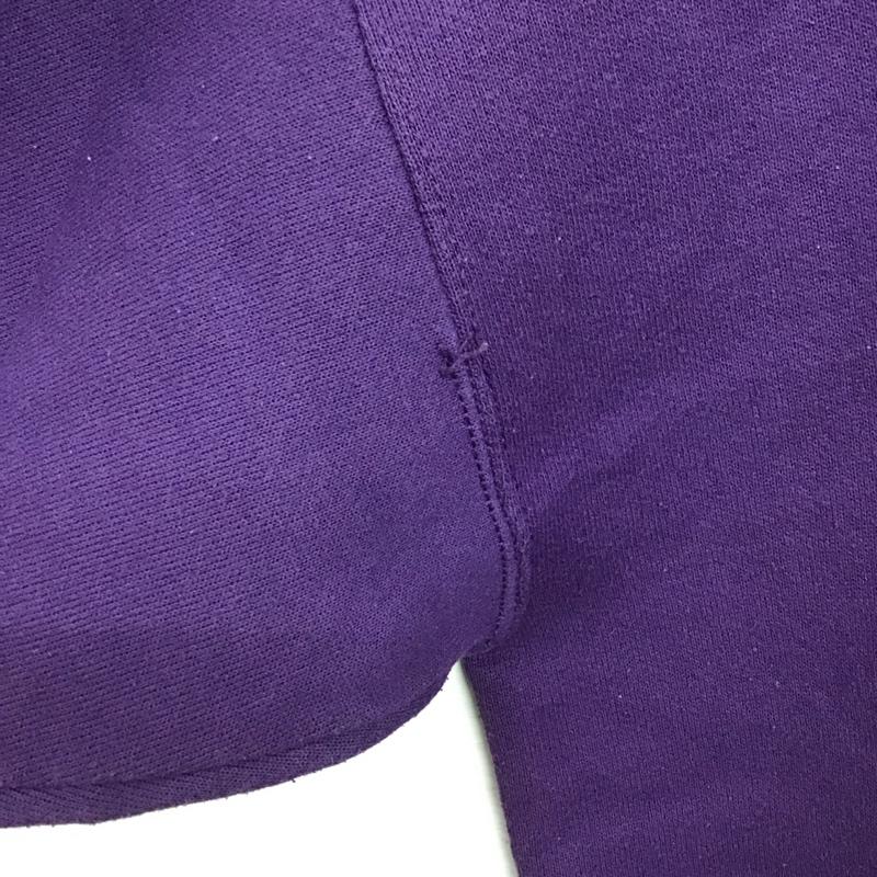 ヘインズ HANES トレーナー 長袖 長袖トレーナー スウェット クルーネック プルオーバー L 無地 紫 / パープル /  メンズ USED 古着 中古 10149948