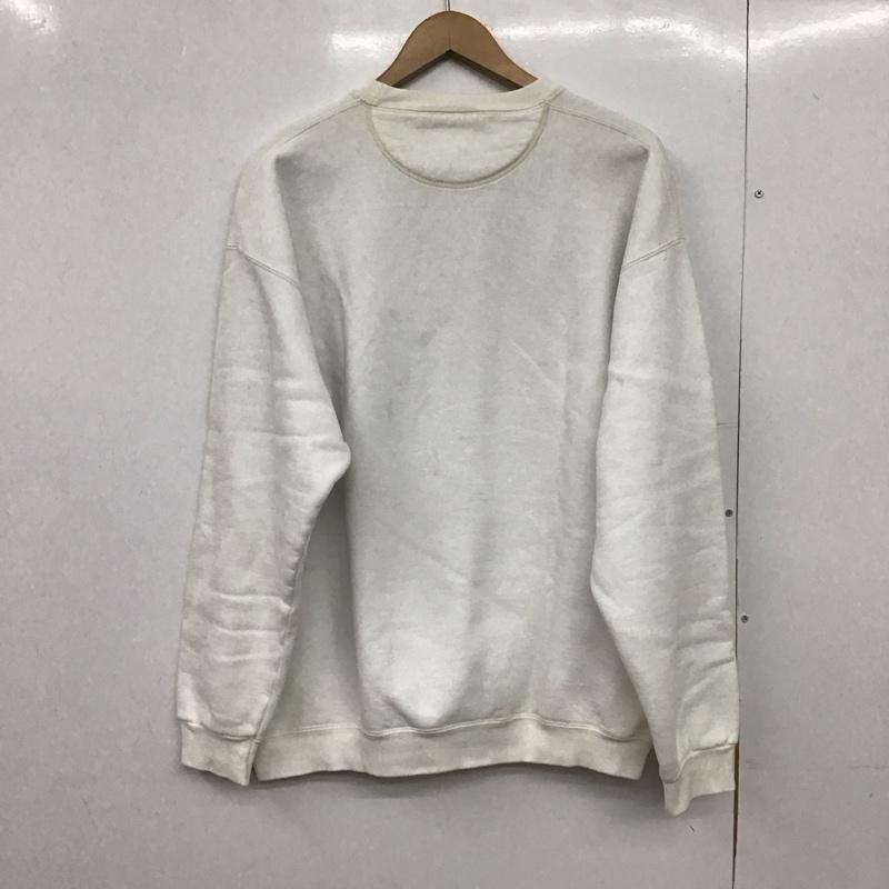 古着 USED トレーナー 長袖 長袖トレーナー スウェット クルーネック プルオーバー santee L プリント アイボリー / アイボリー /  メンズ USED 古着 中古 10149952