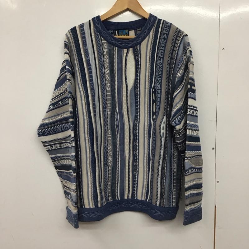 古着 USED ニット、セーター 長袖 長袖ニットカットソー クルーネック セーター 古着 S 総柄 マルチカラー / マルチカラー /  メンズ USED 古着 中古 10149958