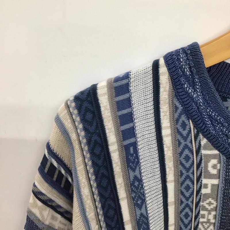古着 USED ニット、セーター 長袖 長袖ニットカットソー クルーネック セーター 古着 S 総柄 マルチカラー / マルチカラー /  メンズ USED 古着 中古 10149958