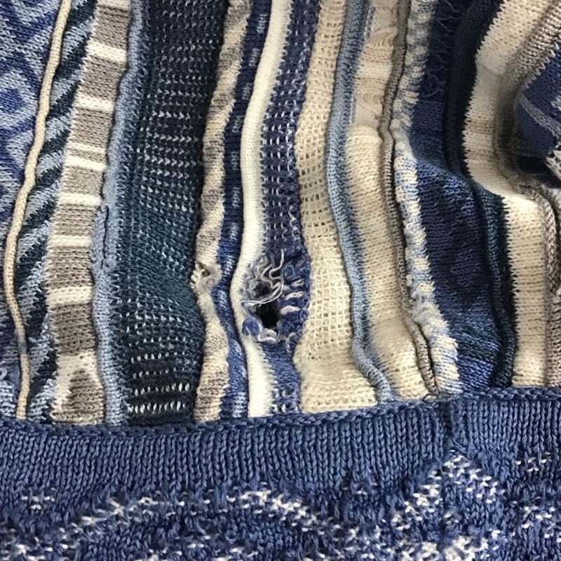 古着 USED ニット、セーター 長袖 長袖ニットカットソー クルーネック セーター 古着 S 総柄 マルチカラー / マルチカラー /  メンズ USED 古着 中古 10149958