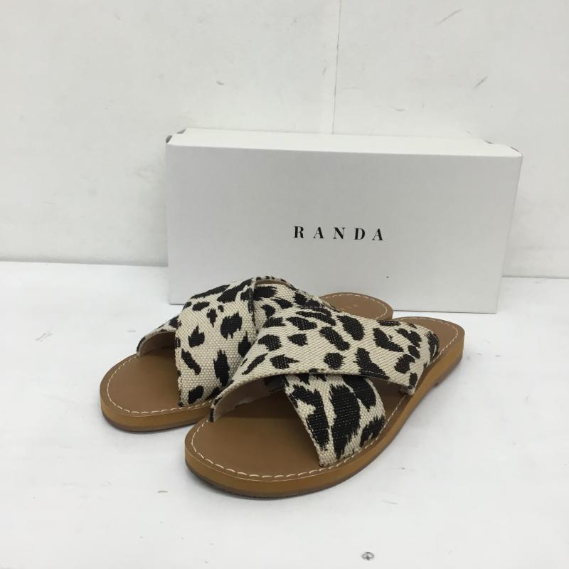 ランダ RANDA サンダル サンダル M ヒョウ柄・レオパード柄 茶 / ブラウン / X ベージュ / ベージュ /  レディース USED 古着 中古 10149960