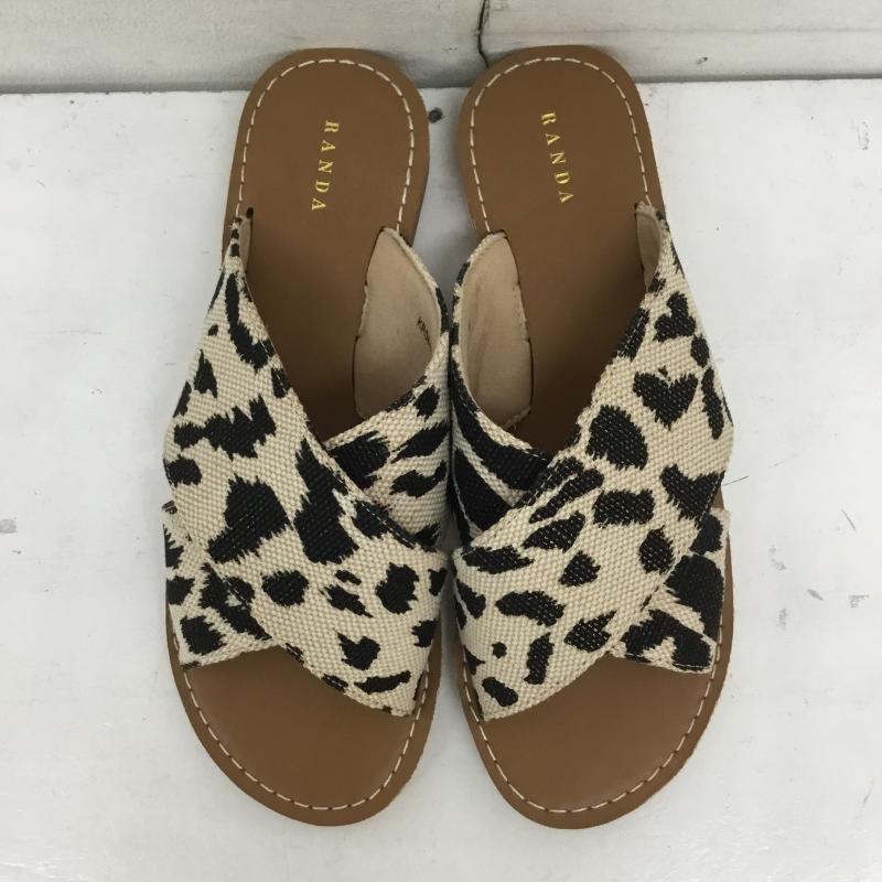 ランダ RANDA サンダル サンダル M ヒョウ柄・レオパード柄 茶 / ブラウン / X ベージュ / ベージュ /  レディース USED 古着 中古 10149960
