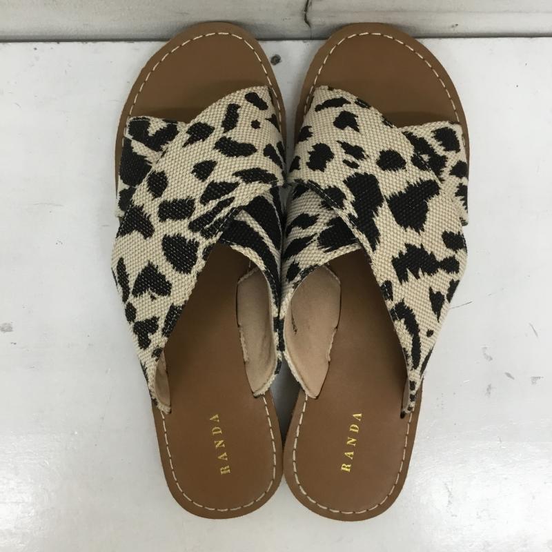 ランダ RANDA サンダル サンダル M ヒョウ柄・レオパード柄 茶 / ブラウン / X ベージュ / ベージュ /  レディース USED 古着 中古 10149960