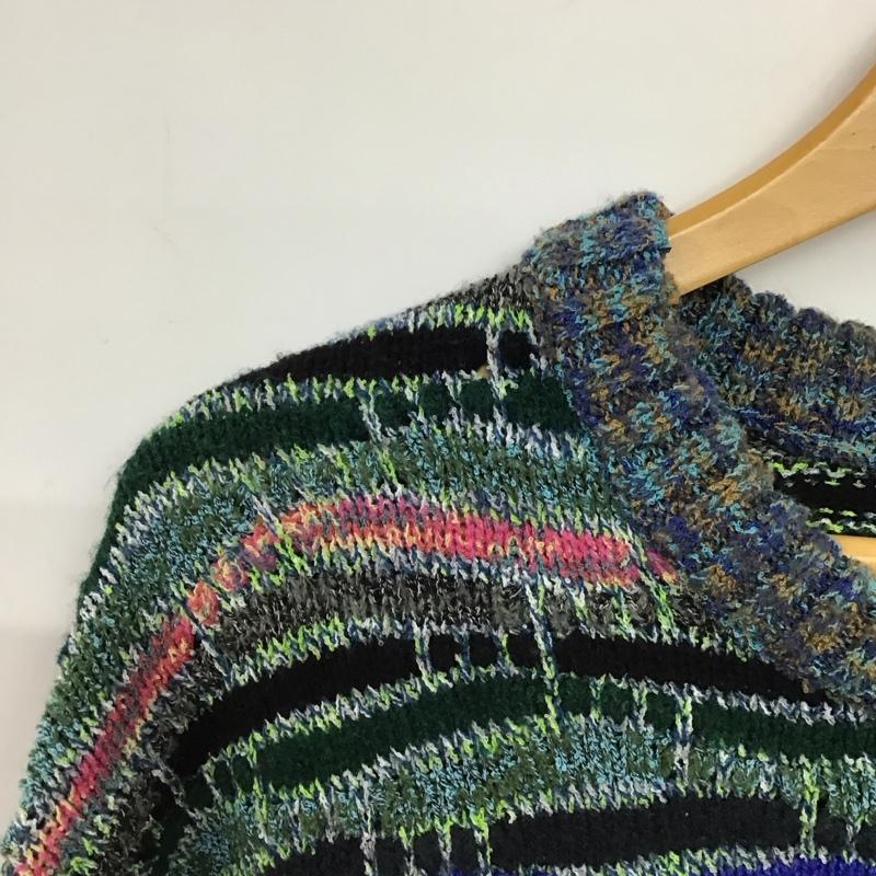 ザラ ZARA ニット、セーター 長袖 長袖ニットカットソー クルーネック セーター XL 総柄 マルチカラー / マルチカラー /  メンズ USED 古着 中古 10149964