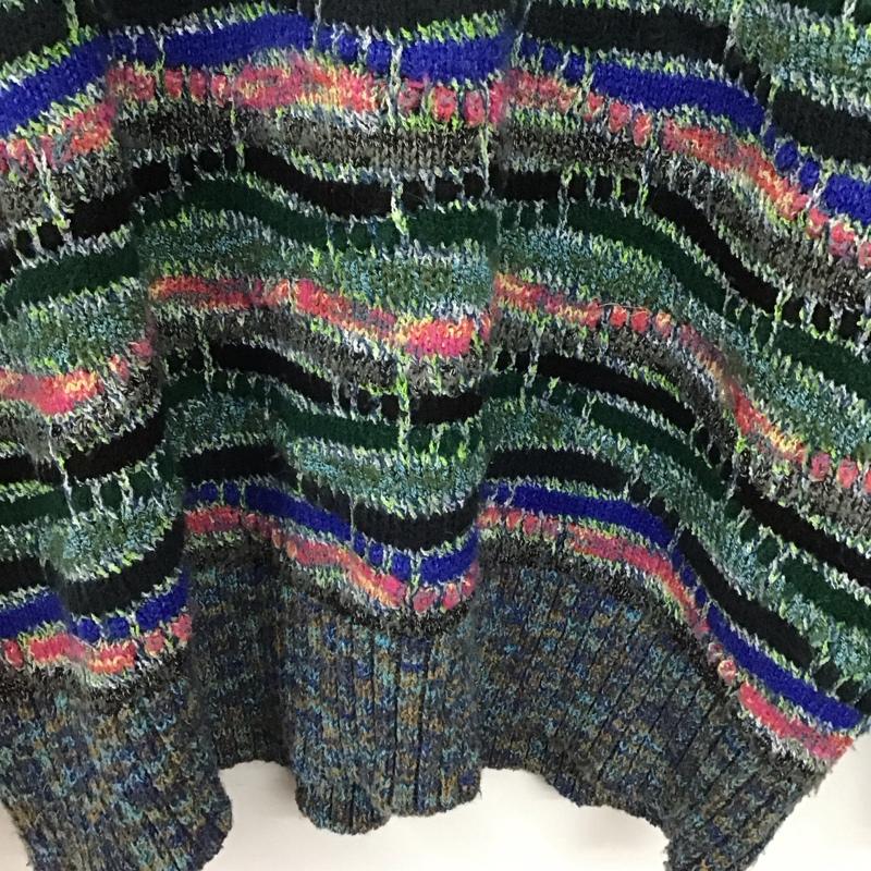 ザラ ZARA ニット、セーター 長袖 長袖ニットカットソー クルーネック セーター XL 総柄 マルチカラー / マルチカラー /  メンズ USED 古着 中古 10149964
