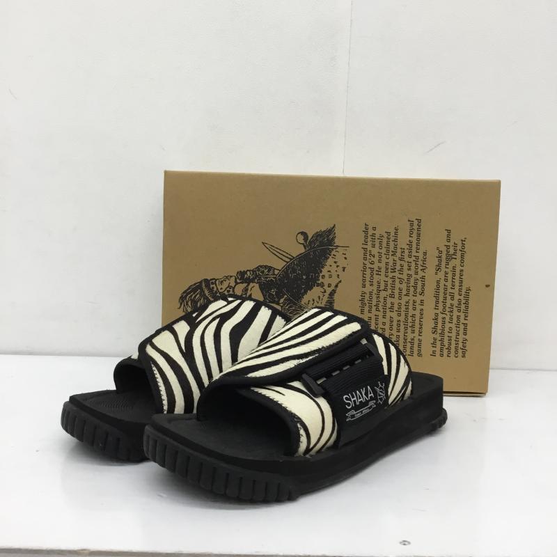 シャカ SHAKA サンダル サンダル X-PACKER COWHAIR 24.0cm ゼブラ柄 黒 / ブラック /  レディース USED 古着 中古 10149965
