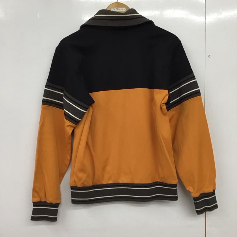 プーマ PUMA ジャケット、上着 ジャンパー、ブルゾン ジップアップジャケット ジャージ アウター M ロゴ、文字 黒 / ブラック / X 橙 / オレンジ /  メンズ USED 古着 中古 10149980
