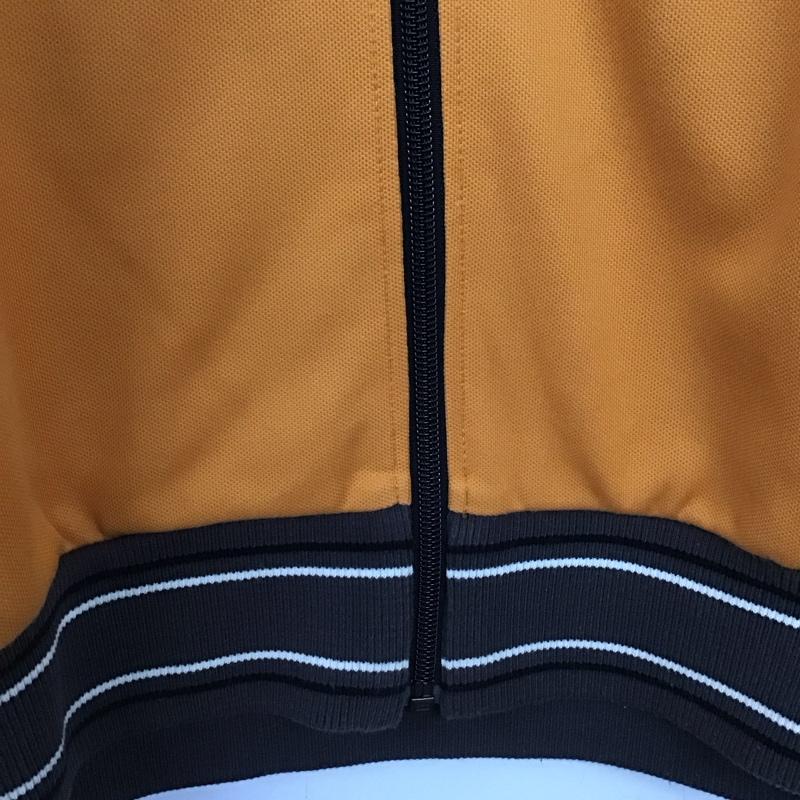プーマ PUMA ジャケット、上着 ジャンパー、ブルゾン ジップアップジャケット ジャージ アウター M ロゴ、文字 黒 / ブラック / X 橙 / オレンジ /  メンズ USED 古着 中古 10149980