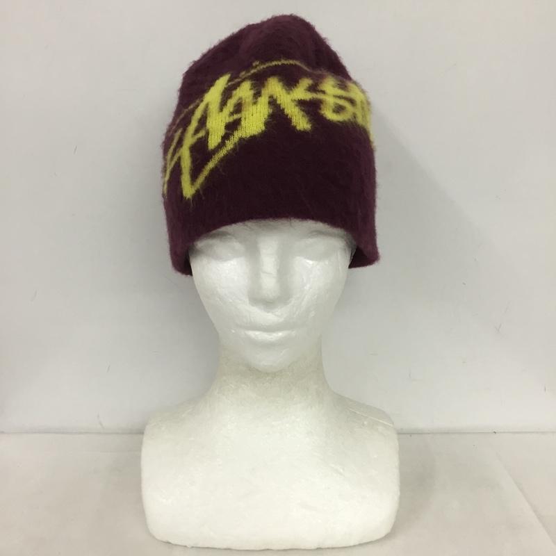 ステューシー STUSSY 帽子 ニット帽 SKULLCAP BRUSHED OUT STOCK BEANIE ビーニー ロゴ、文字 紫 / パープル /  メンズ USED 古着 中古 10150003