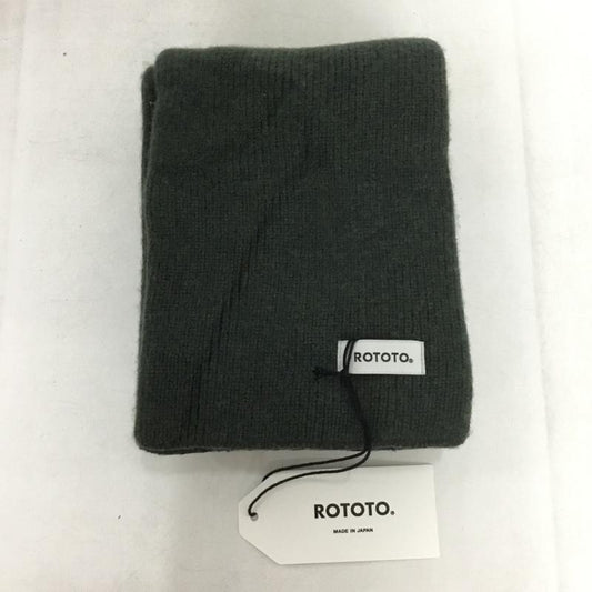 ロトト RoToTo マフラー マフラー 日本製 ロゴ、文字 カーキ / カーキ /  メンズ USED 古着 中古 10150013