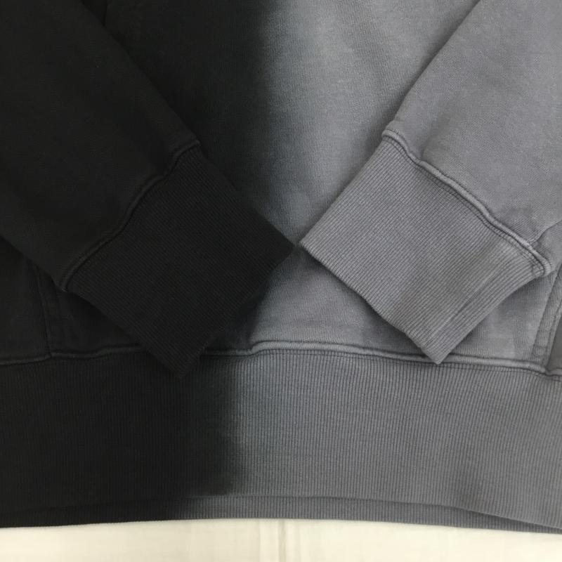 スビ KSUBI パーカー 長袖 Kult Kash　バイカラーフーディー L ロゴ、文字 黒 / ブラック / X 灰 / グレー /  メンズ USED 古着 中古 10150027