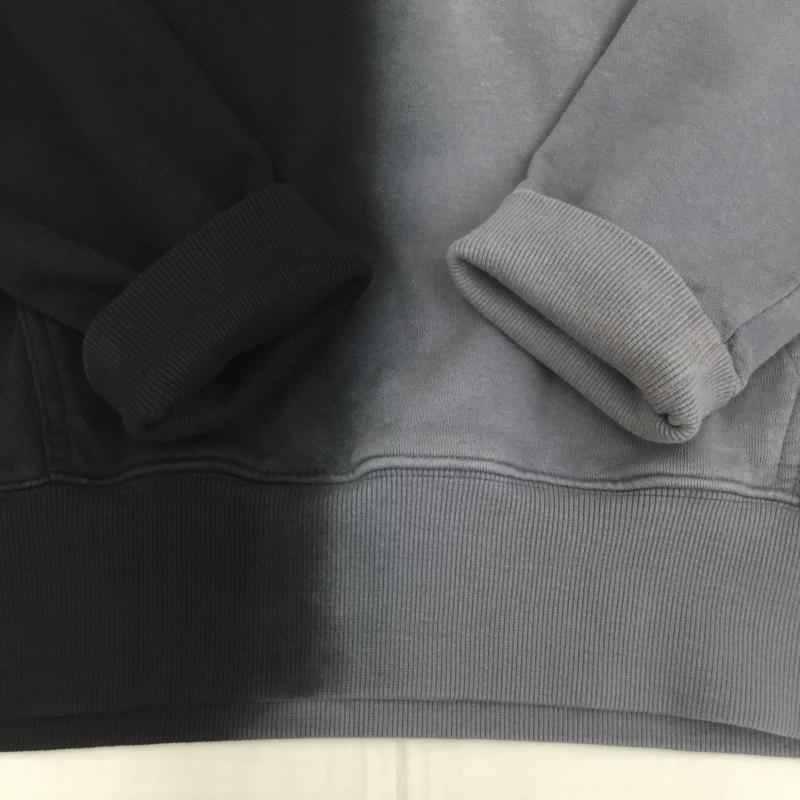 スビ KSUBI パーカー 長袖 Kult Kash　バイカラーフーディー L ロゴ、文字 黒 / ブラック / X 灰 / グレー /  メンズ USED 古着 中古 10150027
