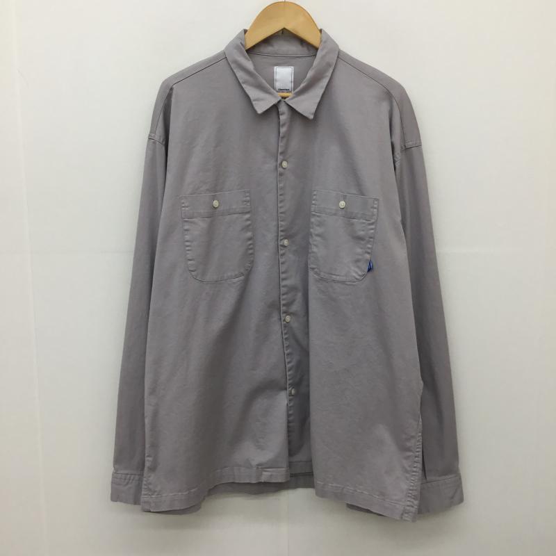 リベレイダース Liberaiders シャツ、ブラウス 長袖 CIRCLE ACID SHIRT XL プリント グレージュ / グレージュ /  メンズ USED 古着 中古 10150031