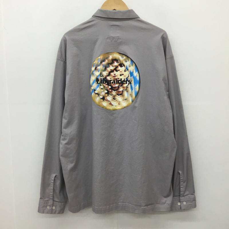リベレイダース Liberaiders シャツ、ブラウス 長袖 CIRCLE ACID SHIRT XL プリント グレージュ / グレージュ /  メンズ USED 古着 中古 10150031