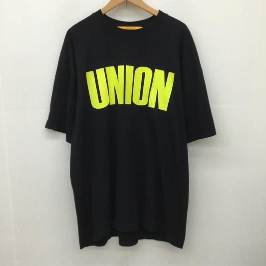 ユニオン UNION Tシャツ 半袖 XL ロゴ、文字 黒 / ブラック /  メンズ USED 古着 中古 10150032