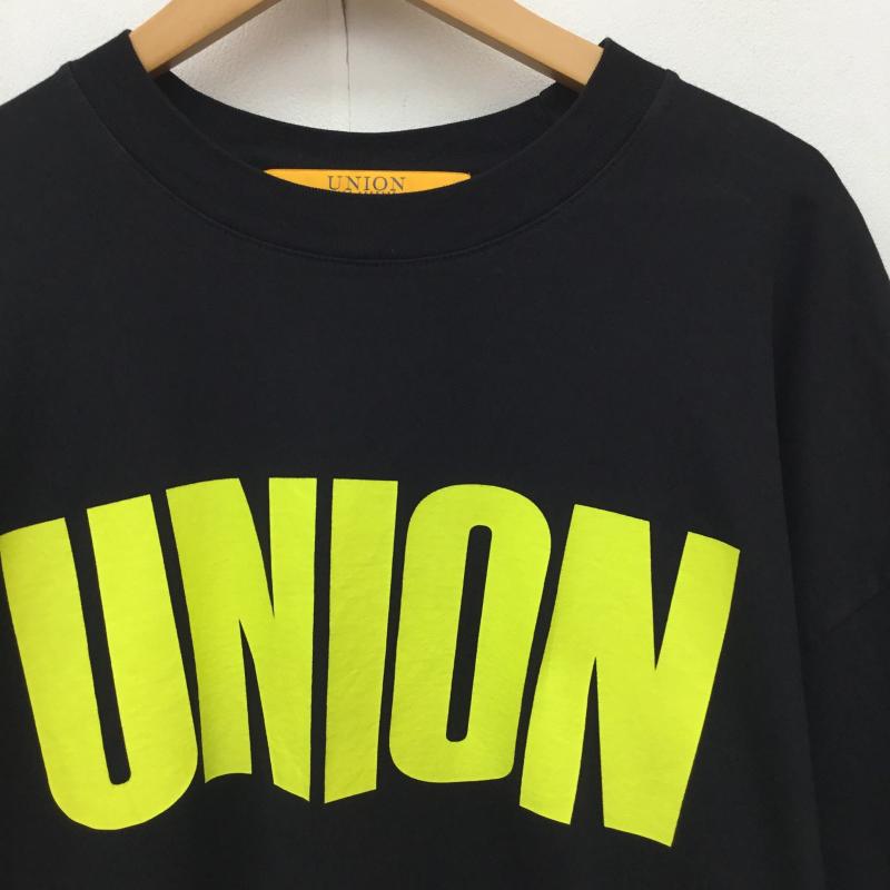 ユニオン UNION Tシャツ 半袖 XL ロゴ、文字 黒 / ブラック /  メンズ USED 古着 中古 10150032