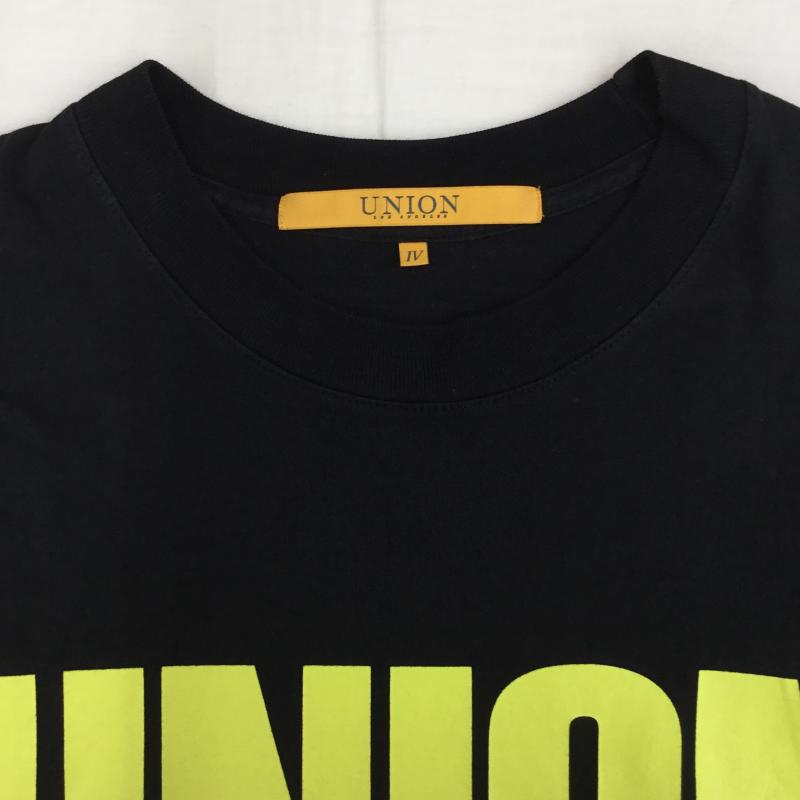ユニオン UNION Tシャツ 半袖 XL ロゴ、文字 黒 / ブラック /  メンズ USED 古着 中古 10150032