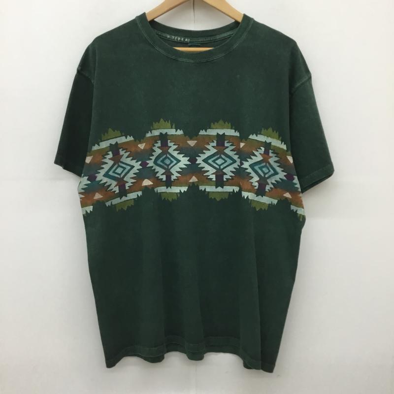 グッドオン Good On Tシャツ 半袖 XL ネイティブ柄 緑 / グリーン /  メンズ USED 古着 中古 10150033