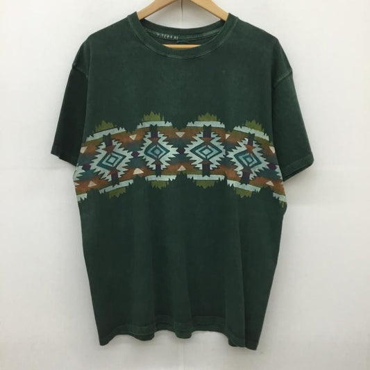 グッドオン Good On Tシャツ 半袖 XL ネイティブ柄 緑 / グリーン /  メンズ USED 古着 中古 10150033