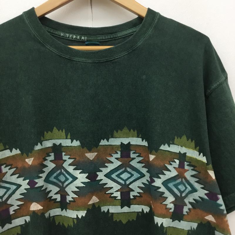 グッドオン Good On Tシャツ 半袖 XL ネイティブ柄 緑 / グリーン /  メンズ USED 古着 中古 10150033