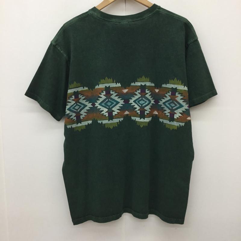 グッドオン Good On Tシャツ 半袖 XL ネイティブ柄 緑 / グリーン /  メンズ USED 古着 中古 10150033