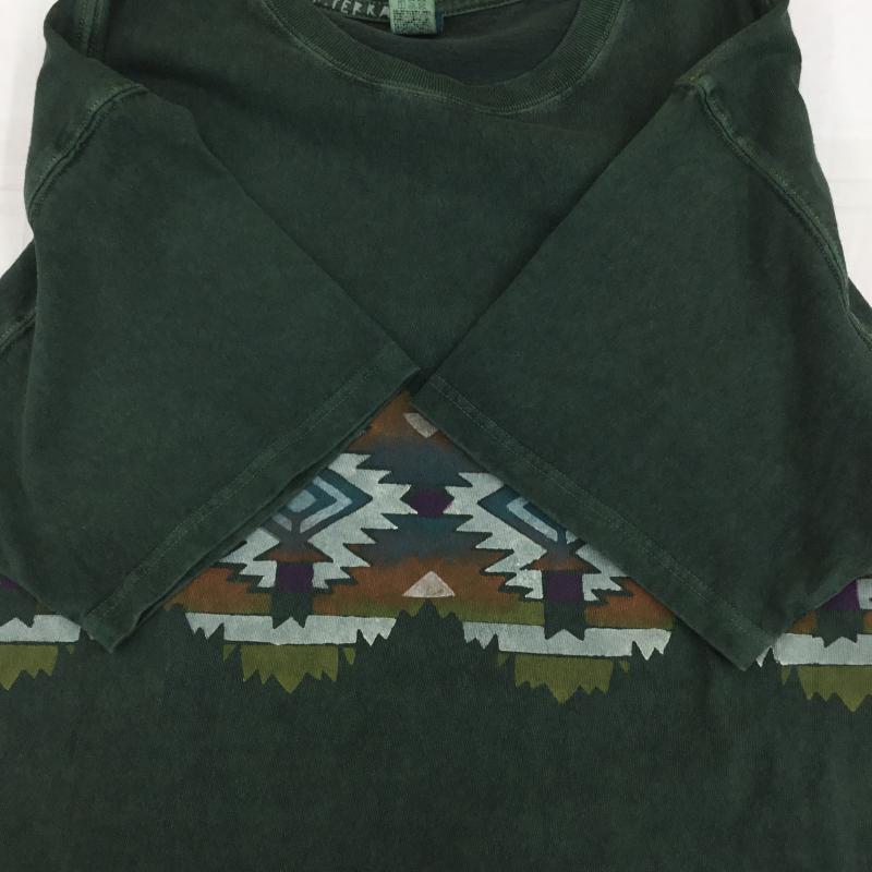 グッドオン Good On Tシャツ 半袖 XL ネイティブ柄 緑 / グリーン /  メンズ USED 古着 中古 10150033