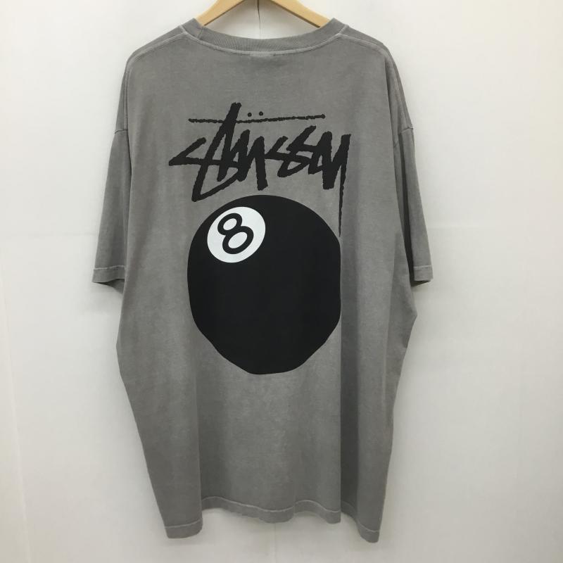 ステューシー STUSSY Tシャツ 半袖 8 Ball Pigment Dyed Tee XXL ロゴ、文字 灰 / グレー /  メンズ USED 古着 中古 10150034