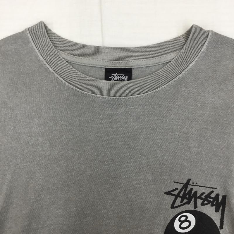 ステューシー STUSSY Tシャツ 半袖 8 Ball Pigment Dyed Tee XXL ロゴ、文字 灰 / グレー /  メンズ USED 古着 中古 10150034