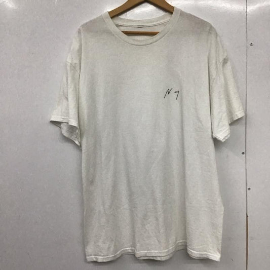 アンセルム ANCELLM Tシャツ 半袖 半袖カットソー プリントTシャツ クルーネックカットソー ロゴ、文字 白 / ホワイト /  メンズ USED 古着 中古 10150039