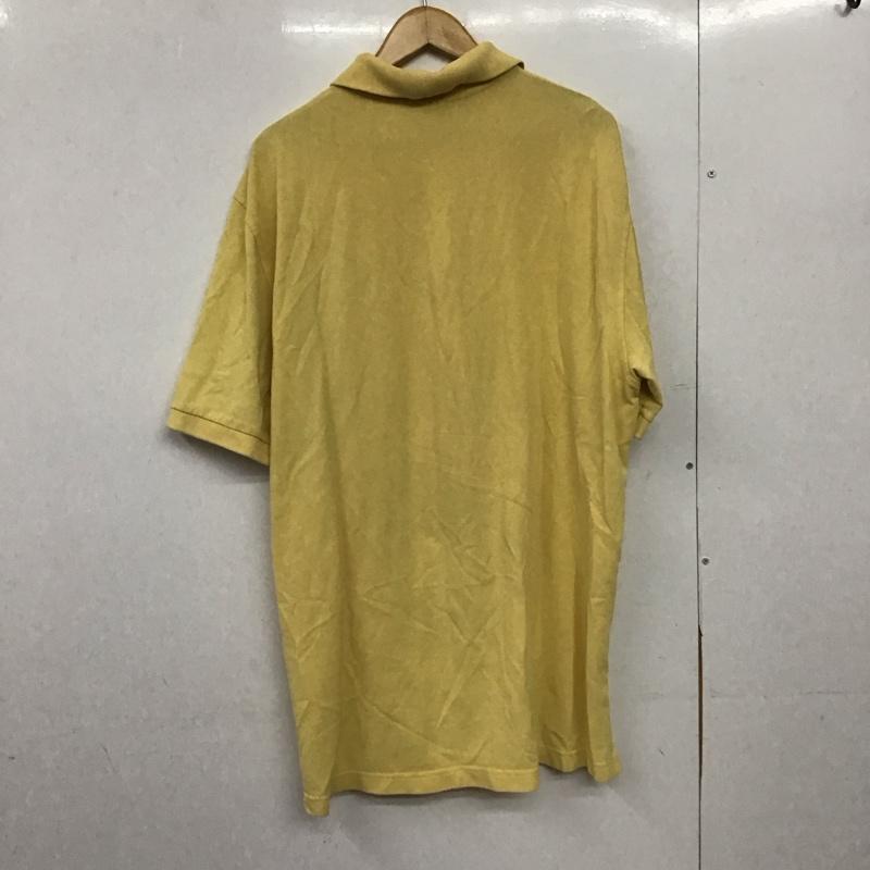 ブルックスブラザーズ BROOKS BROTHERS ポロシャツ 半袖 半袖 L ロゴ、文字 黄 / イエロー /  メンズ USED 古着 中古 10150048