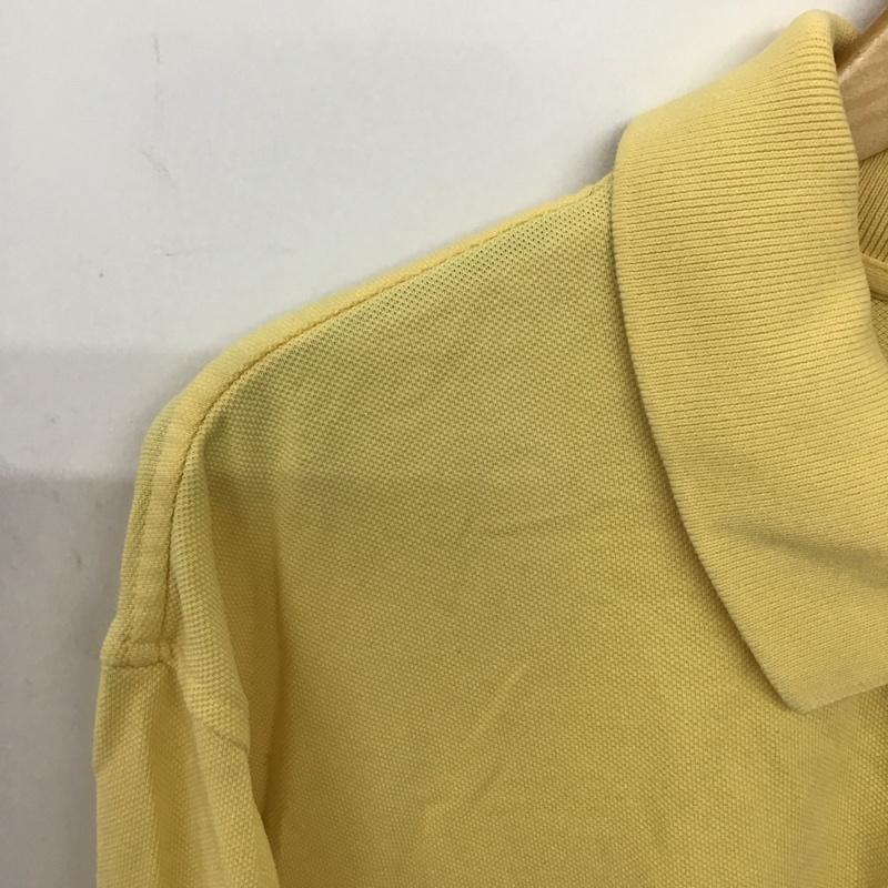 ブルックスブラザーズ BROOKS BROTHERS ポロシャツ 半袖 半袖 L ロゴ、文字 黄 / イエロー /  メンズ USED 古着 中古 10150048