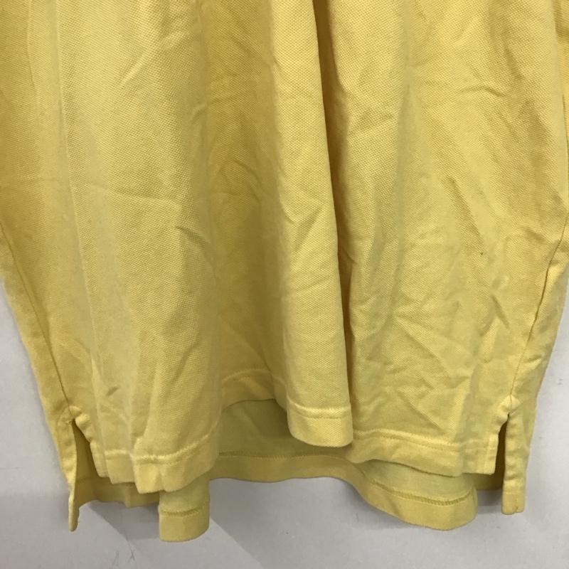 ブルックスブラザーズ BROOKS BROTHERS ポロシャツ 半袖 半袖 L ロゴ、文字 黄 / イエロー /  メンズ USED 古着 中古 10150048