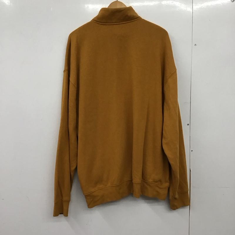 ギャップ GAP トレーナー 長袖 長袖トレーナー スウェット ジップアップネック プルオーバー XL ロゴ、文字 橙 / オレンジ /  メンズ USED 古着 中古 10150050