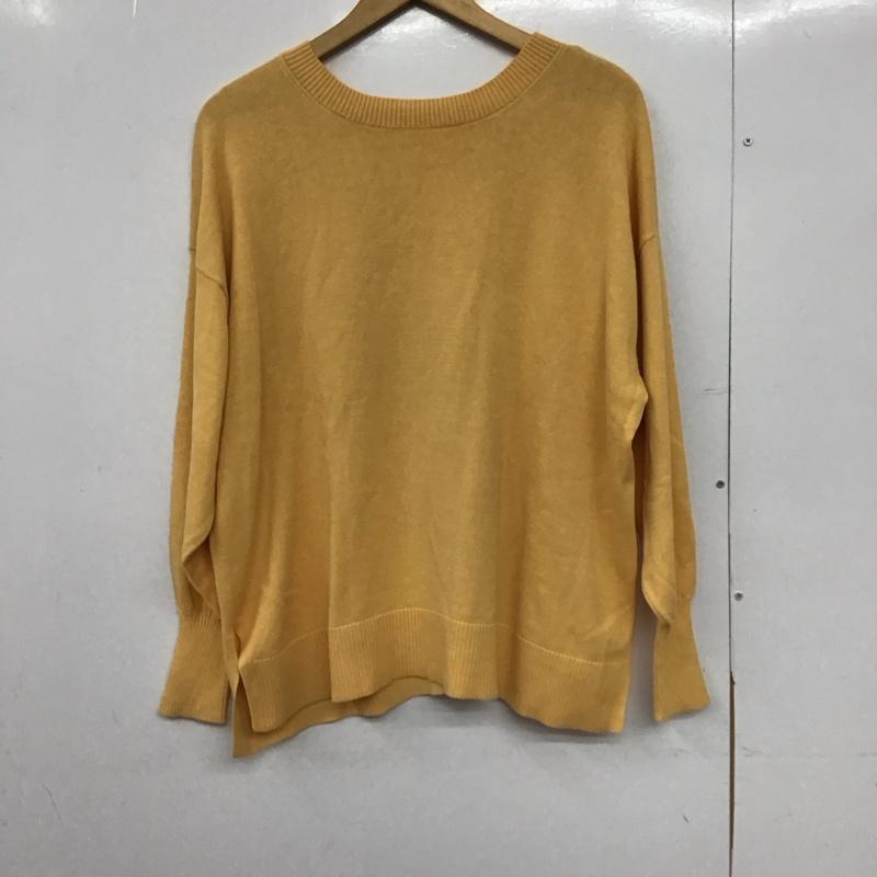 スタディオクリップ studio CLIP ニット、セーター 長袖 タグ付 FREE 無地 橙 / オレンジ /  レディース USED 古着 中古 10150052