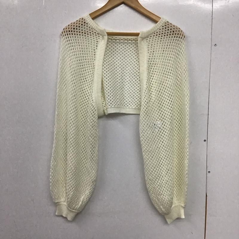 アルシーヴ archives カーディガン 長袖 M 無地 白 / ホワイト /  レディース USED 古着 中古 10150057