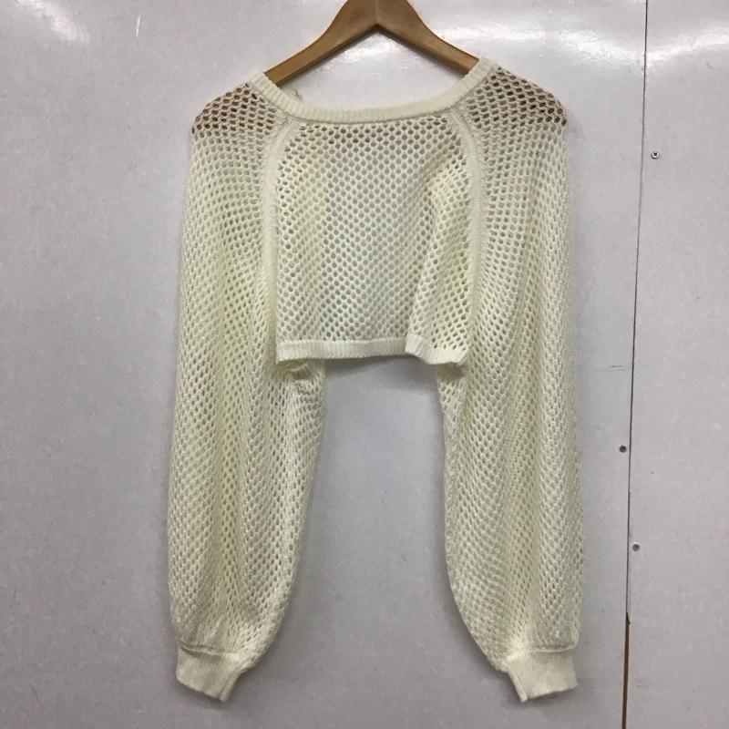 アルシーヴ archives カーディガン 長袖 M 無地 白 / ホワイト /  レディース USED 古着 中古 10150057