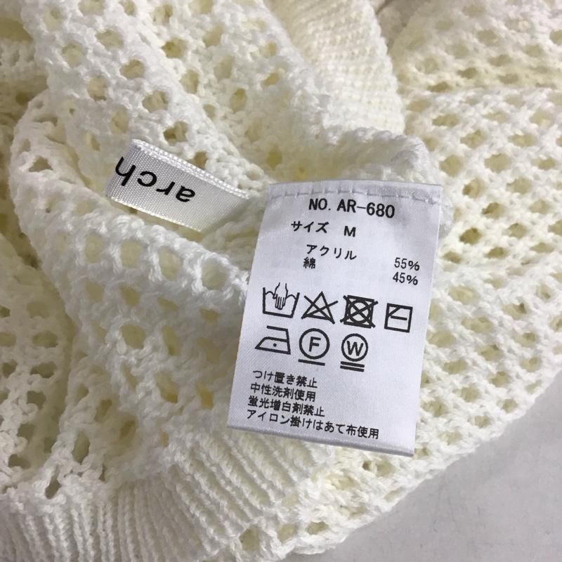 アルシーヴ archives カーディガン 長袖 M 無地 白 / ホワイト /  レディース USED 古着 中古 10150057