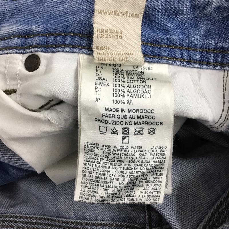 ディーゼル DIESEL パンツ デニム、ジーンズ デニムパンツ スリムパンツ 29インチ 無地 インディゴ / インディゴ /  メンズ USED 古着 中古 10150074