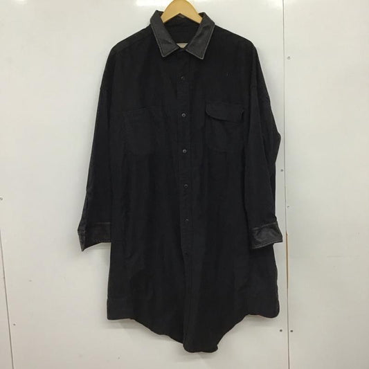 エシンタ etsinta シャツ、ブラウス 長袖 長袖シャツ 無地シャツ カラーシャツ M 無地 黒 / ブラック /  メンズ USED 古着 中古 10150079