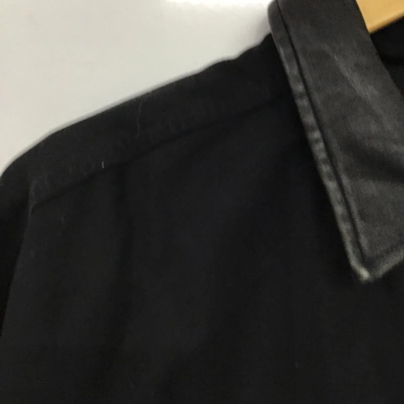 エシンタ etsinta シャツ、ブラウス 長袖 長袖シャツ 無地シャツ カラーシャツ M 無地 黒 / ブラック /  メンズ USED 古着 中古 10150079