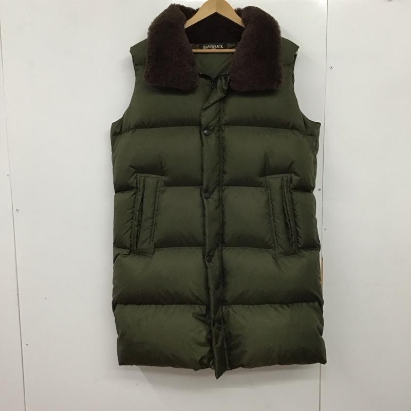 ハバーザック HAVERSACK ベスト ベスト ロングベスト ノースリーブ ダウンベスト 1 無地 カーキ / カーキ /  メンズ USED 古着 中古 10150088
